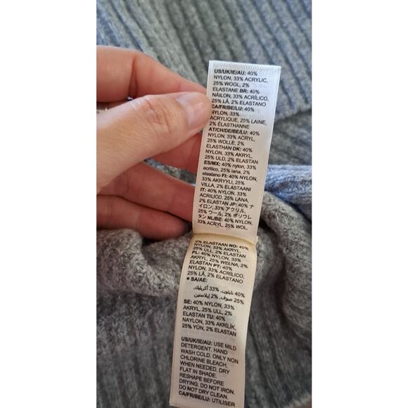 Goodthreads Women's Boucle Shaker‎ Stitch Balloon-Sleeve Gray Heather Sweater S - Picture 11 of 11